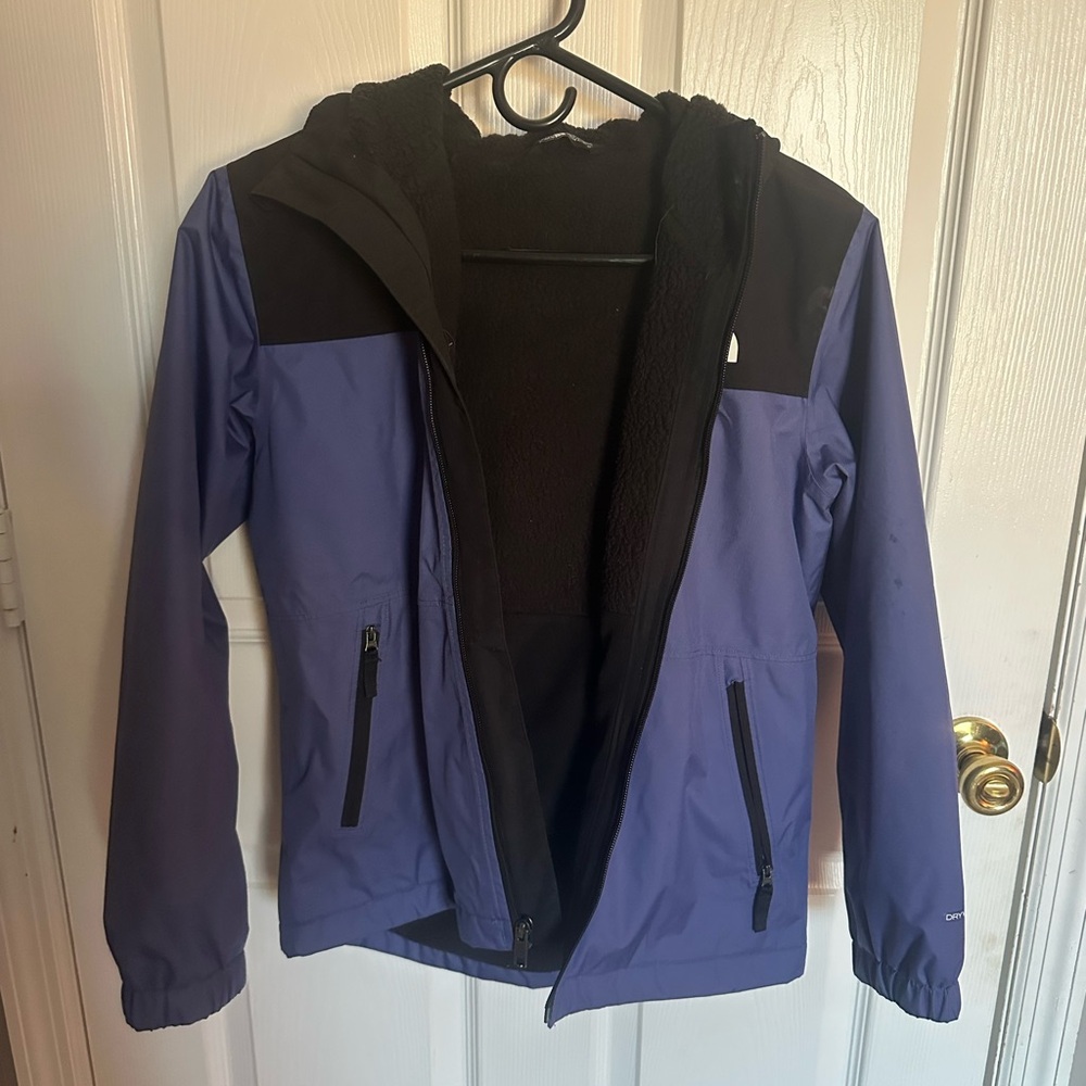 Purple and Black Hooded Jacket